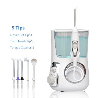 China 600ML Home Tooth Irrigator Dental Oral Water Flosser Price 600ML Electronic Cleaner 10 Models ABS Manufacturer Production For Family for sale