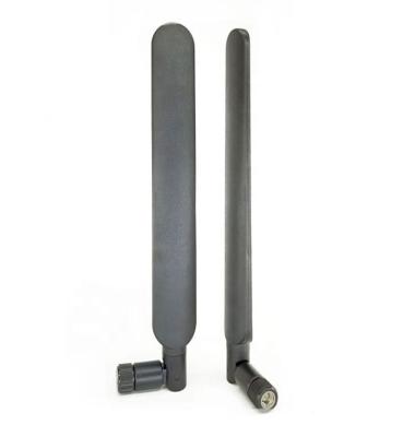 China Dual Band Antenna 2.4GHz External 5GHz 5.8GHz Duck Dipole ABS Rubber WiFi Antenna for sale