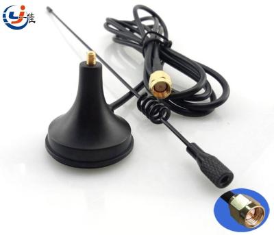 China Manufacturer GSM sucker omni 2.4Ghz 3dBi wireless antenna with magnetic base with RG-174 cable 30*238 mm for sale