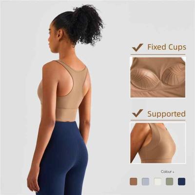 China 2022 Breathable Wholesale OEM Fabric Fitness Yoga Bra Sports Bra Top Sports Bra For Women for sale