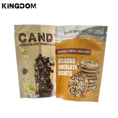 China ANTISTATIC Custom printed Chocolate candy stand up plastic food Mylar packaging zipper bag for sale