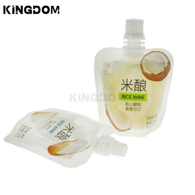 China Moisture Proof Safe and hygienic edible grade liquor beverage liquid spout bag packaging for sale