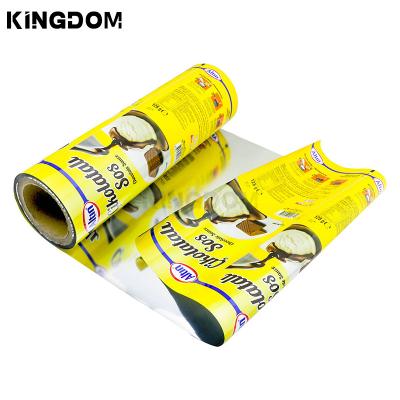 China Food Custom printed pattern liquid bag film dairy milk roll film packaging for sale