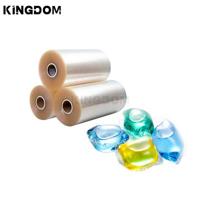 China Water Soluble Factory Supplier Laundry Beads Detergent Packaging Printable PVA PVOH Roll FILM Water Soluble for sale