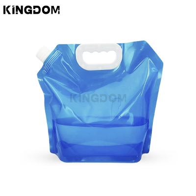 China Moisture Proof Custom Printed Bag Liquid Chemical Oil Filling Packaging Spout Bag with Handle for sale