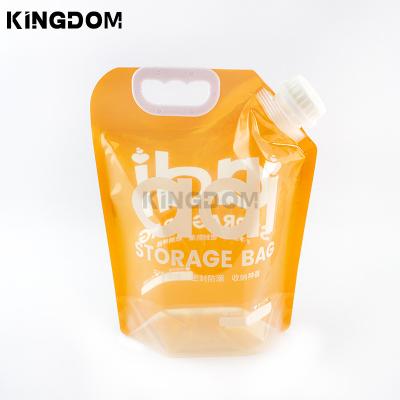 China Moisture Proof Factory wholesale chemical products liquid plastic packaging vertical spout pouch bag with handle for sale