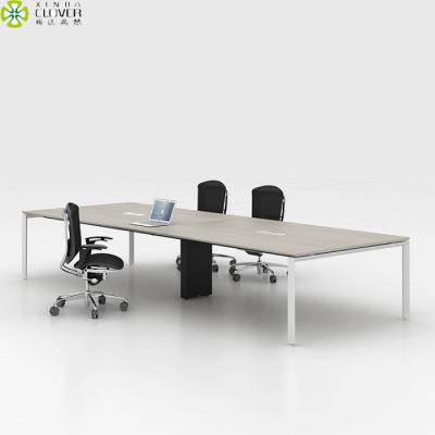 China Modern Curved Design Meeting Room Office Meeting Table Metal Base Modern Curved Conference Table for sale