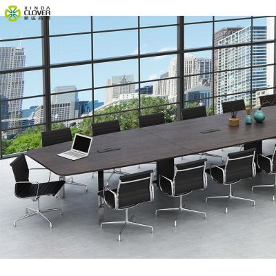 China Metal Base Large Meeting Room Industrial Design Oval-Shape 10 Person Fancy Office Modern Conference Table for sale