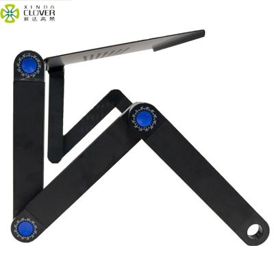 China (Height) 360 Adjustable Aluminum Alloy Portable Foldable Laptop Stand with Mouse Pad for sale