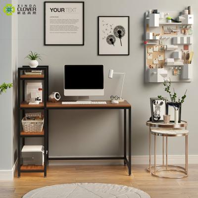 China Other Korean Style Computer Desk With Wooden Shelf Office Study Table for sale