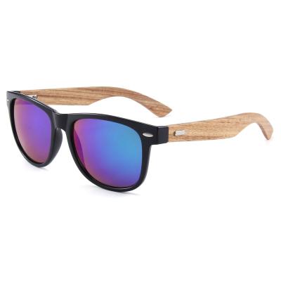 China Fashion Sunglasses New Arrival Spring Hinge Walnut Zebra Wood UV400 Polarized Glass Sun Glasses Wooden Lenses for sale