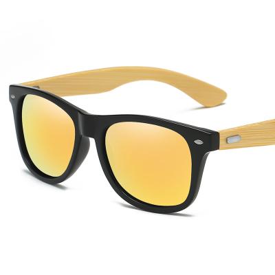 China Eco Friendly Pilot Logo Custom Wood Polarized Glasses Sun Glass Wood Square Bamboo Sunglasses for sale