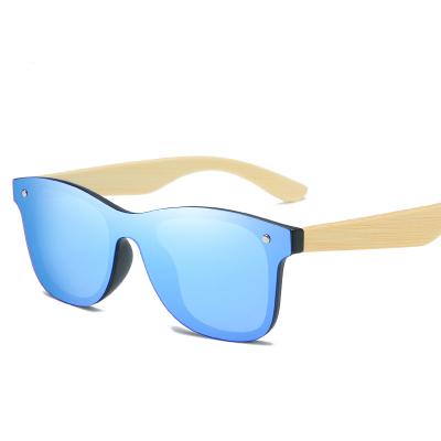 China Custom Hot Fashion Retro Bamboo Logo Sunglasses Wooden Frame Sunglasses Shade UV400 Polarized Sunglasses for sale