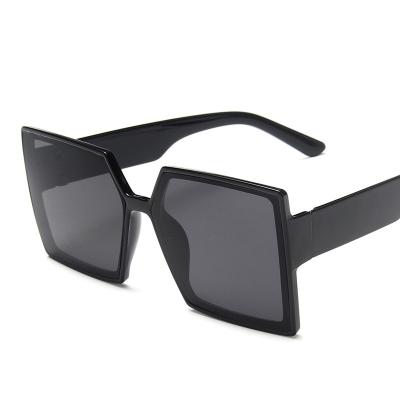 China Oversized Big Sunglasses High Quality Square Black Luxury Brand Sunglasses for sale