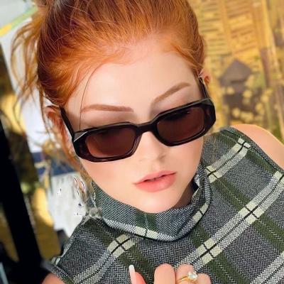 China Street Punk Cool Dance Personality Fashion DJ Small Frame Luxury Square Sunglasses for sale