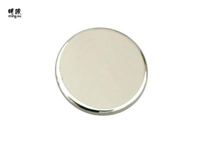 China Round Shape Blank Fridge Magnets Custom Printed Silver Zinc Alloy Material for sale