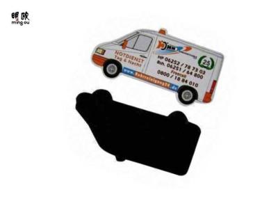 China Car Shaped Paper Fridge Magnets With Photos , Logo Printed Promotional Fridge Magnets for sale