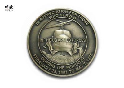 China Helicopter Shape Marine Corps Challenge Coins , Custom Commemorative British Coins for sale