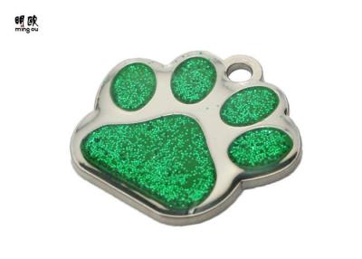 China Unique Footprint Shaped Metal Dog Tags For People Fashion Design for sale