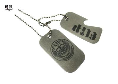 China Nice stainless Steel Engraved Dog Tags Chain , Custom Pet Name Tags For Dogs for sale