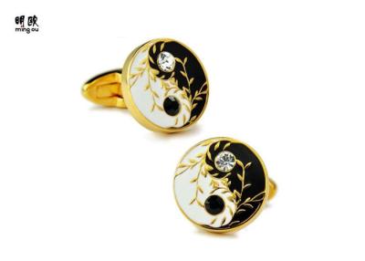 China Promotional Items Jewellery Custom Mens Cufflinks With Diamonds for sale