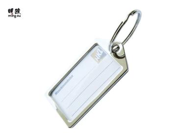 China Cute Printable Luggage Name Tags Keychain Zinc Alloy Material for sale