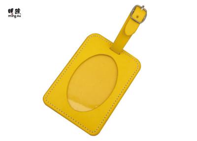 China Yellow Color Personalized Luggage Name Tags For Women OEM / ODM Avaliable for sale