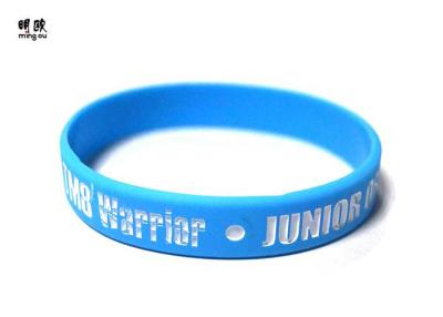 China Trendy Silicone Awareness Bracelets , Personalized Rubber Band Bracelets For Kids for sale