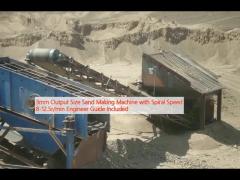 3mm Output Size Sand Making Machine with Spiral Speed 8-12.5r/min Engineer Guide Included