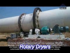automatic manual control portable rotary dryer electric gas power supply