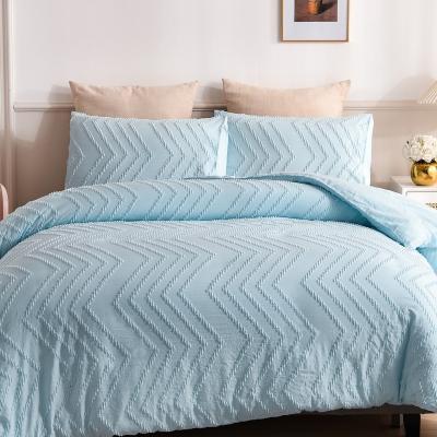 China High Quality Anti-Static Comforter Duvet Cover Set King Queen Bedding Cover Sets Tufted Bedding Set for sale