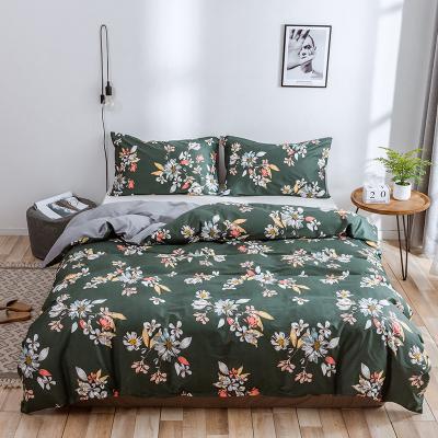 China New Anti-Static In Stock King Size Quilt Cover Floral Printed 100% Cotton Duvet Cover Set Bedding Set Cotton for sale