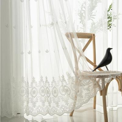 China European Modern Home Living Room Window Blackout Curtain Fabric Sheer Cheap Sheer Living Room for sale