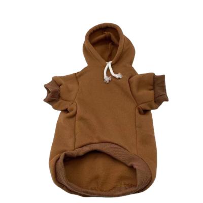 China Brown Color Viable Cat Hoodies Dogs Sweater Pet Clothes Cat Clothes Pet Custom Made for sale