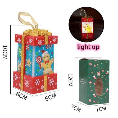 China Plastic (ABS) Selling 1pc Light Up Christmas Gift Box Sets Christmas Features Light Up Gift for sale