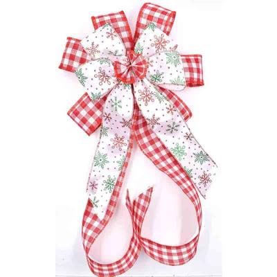 China 2022 New Fabric Fashion China Made Wholesale OEM Service Flannel Velvet Christmas Bow Decorations Bow for sale