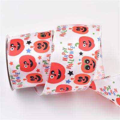 China Custom fabric logo wholesale China factory OEM service polyester ribbon gift roll decorations ribbon for packing for sale