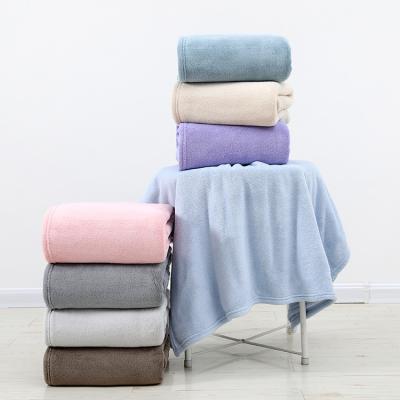 China Viable Wholesale Price Warp Factory Fleece Towel Bath Knitting Towels Wholesale 80% Polyester 20% Polyamide Kitchen Towels for sale