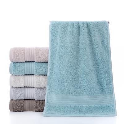 China Sustainable Factory Wholesale 100% Cotton Hotel Towels Bath Towel Sets Custom Logo Bath Towel Set for sale