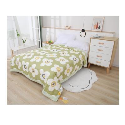 China Direct Selling Anti-Static Silk Comforter Quilted Print Cotton Fabric Printing Floral Bedding Sheet Comforter Cover Queen Protective Sheet for sale