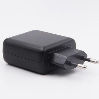 China 88% 4.8A 24W Dual USB Power Adapter Small Size Charger With Smart Charging IC for sale