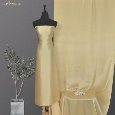 China HYSK 100% Satin Fabric Organic Pure Silk Multi Color Single Solid Dyed Material 19mm Bridal Silk Sewing Manufacturer for sale