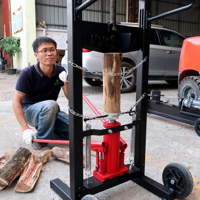 China Easily Manual Hydraulic Wood Log Splitter Machine Firewood Splitter Log Cutter Splitter HR-PCJ-001 for sale