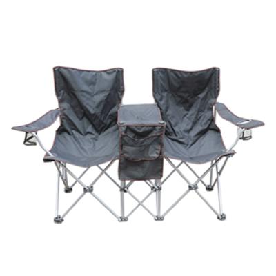 China Fishing Double Chair Camping Chair With Table for sale