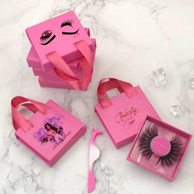 China Recyclable Private Label Packaging Box 3d Mink Eyelash Vendor Custom Eyelash False Eyelash Case Diamond/Round/Square for sale