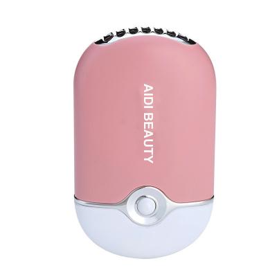 China Wholesale White Pink Criss Cross Eyelash Fan Mini USB Air Fan for Portable Dryer Eyelash Extension Fan for sale