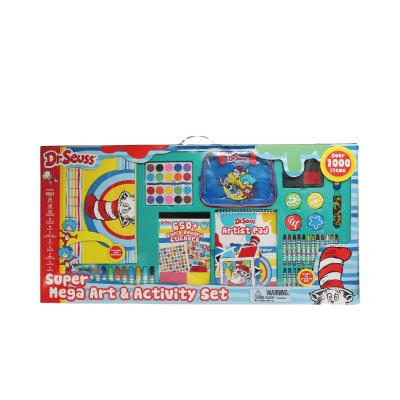 China Deluxe Kids Art Set Stationery Set Super Value & Environmentally Friendly Mega Coloring Activity Set for sale