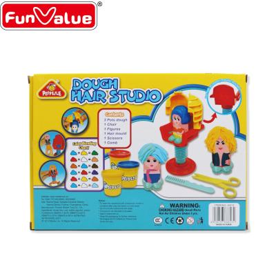 China Colorful Educational Audit Factory Clay Set with Tool Hair Studio Clay Toys Set Clay Dough for sale