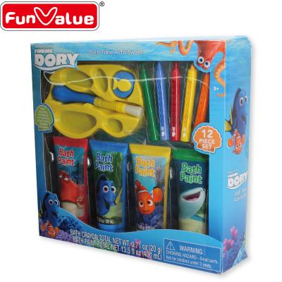 China Bath Toy Eco Friendly Bath Crayons With Bath Paint Coloring Bath Toys Set for sale