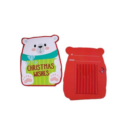 China Christams Decoration Design Christmas Gingerbread Man Snowman Gifts Cute Gift Vouchers Card Holders for sale